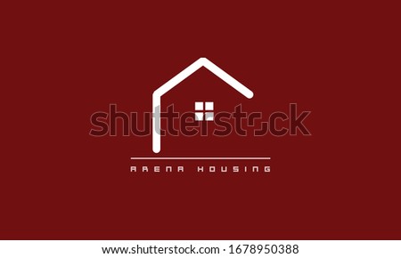 geometric real estate house logo template design