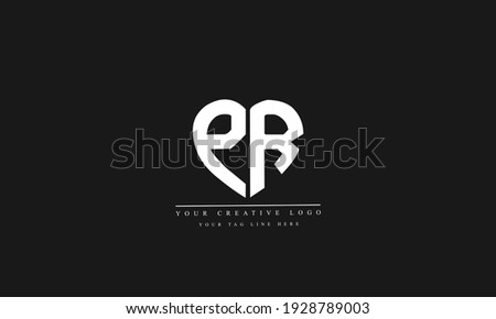 PR RP abstract vector logo monogram template Stock fotó © 