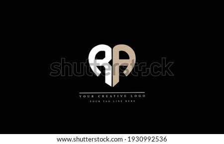 RA AR abstract vector logo monogram template Stock fotó © 