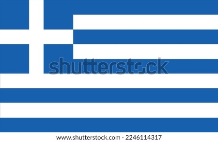 Greece Flag Design Illustrations Vectors