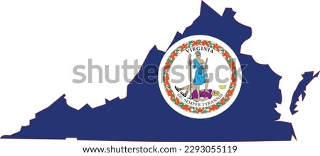 Map of Virginia State USA