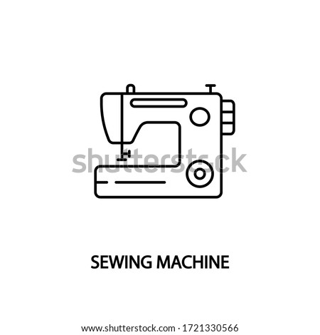 Sewing machine line icon. Sewing equipment