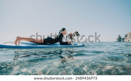 Similar – Foto Bild Mädchen auf einem Supermarkt am Ufer des Torre San Giovanni