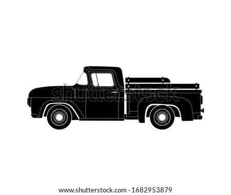 17+ Silhouette Pickup Truck Clipart Background