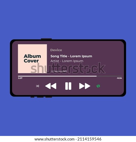 Music Player Application on Smartphone . Spotify. Joox. Apple Music. Google Music. SoundCloud. YouTube Music. Iphone. UI. UX. User interface user experience.