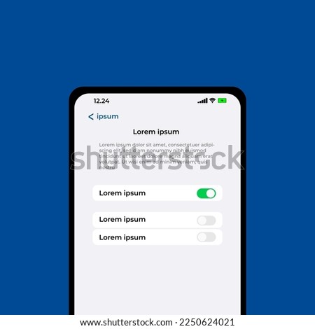 Settings on smartphone screen. Iphone 14. Spotify. Apple Music. Notif. Notification. Phone. Alert. UI. UX. Interface. Playlist . Message. Mockup. Spotify. Notification Boxes Template for Iphone.