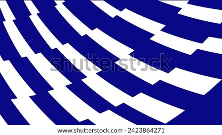 BLUE vector cover with white stripes. design banner poster vector template for match day big match top famous popular soccer football club team in the world. English Premier League.