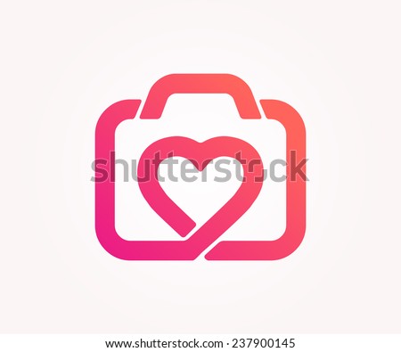 Vector logo design element. Abstract, photo, like