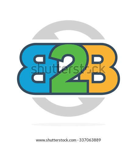 B2B letters logo or icon.  