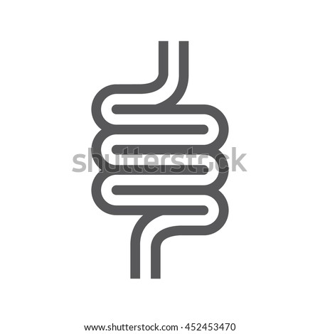 Intestines symbol or icon