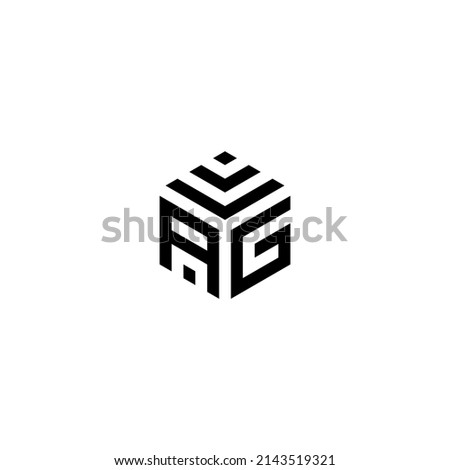 ag letter vector logo abstract 商業照片 © 