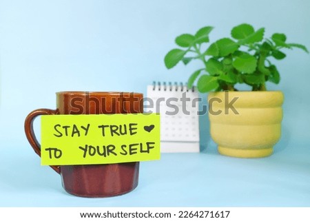 Similar – Image, Stock Photo Be yourself! Authentic