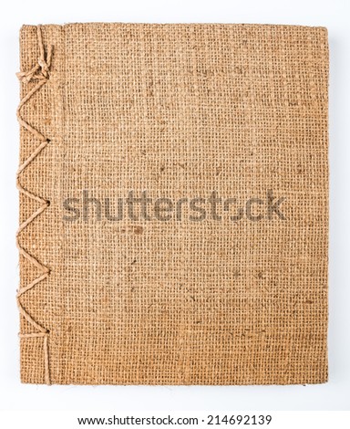 This is a handmade notebook designed in primitive style