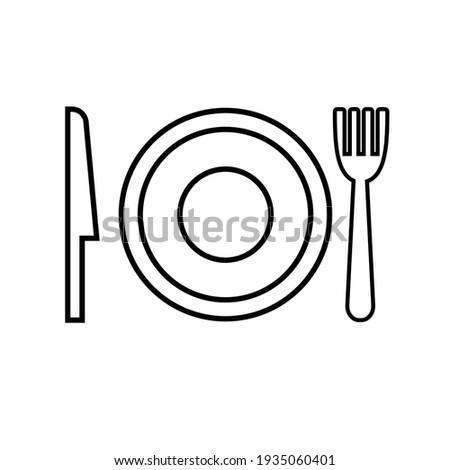 design food plate knife and fork