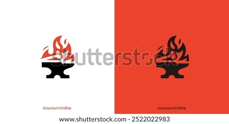 Similar – Image, Stock Photo Blacksmith hand heating metal in oven