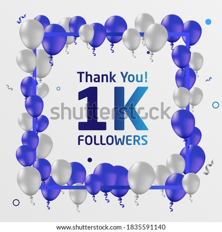 Similar – Image, Stock Photo Silver Number Balloons 1K