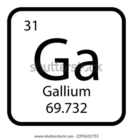 Gallium icon vektor illustratration design