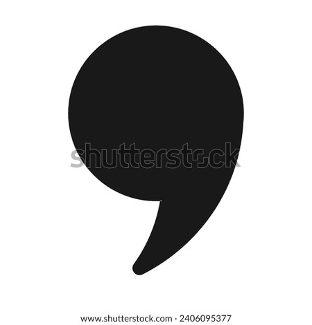 comma symbol icon vector illustration design