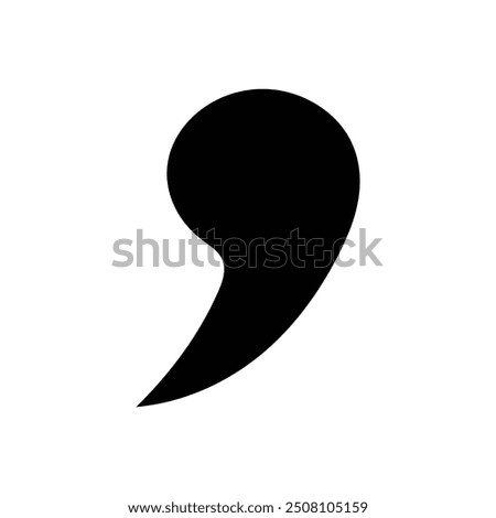 comma punctuation icon illustration design