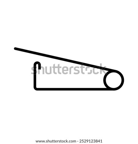 safety pin icon simple illustration design