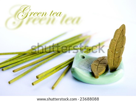 Chinese sticks with the aroma of green teas
