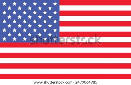 American flag USA design. united states flag. Rendered USA flag. the USA national flag	