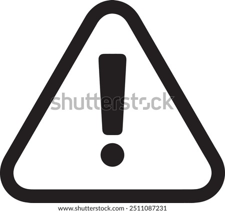 Warning icon design. exclamation icon. Attention Illustration icon. Warning Symbol. Caution symbol sign design