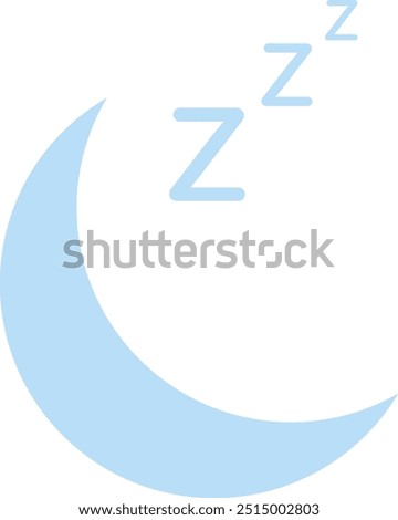 moon sleeping icon. sleeping person icon. people fell asleep sign. Sleep Icon. Sleeping, zzz or slumber in thought. Sleeping time icon