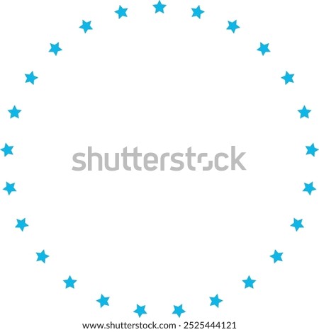 Stars in circle icon. stars circle pattern stencil. Clipart image isolated on white background. infographics, chart, presentation, app, Simple logo vector illustration