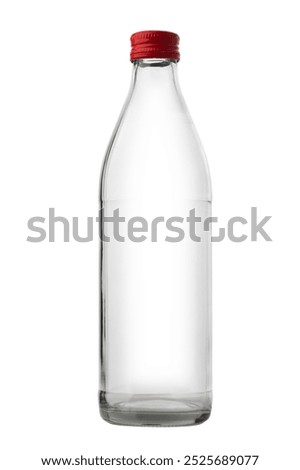 Similar – Image, Stock Photo Empty beer bottle, crown corks and cigarette butts in front of a bench in a green area