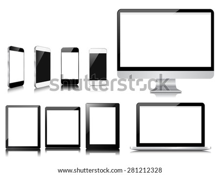 communicator modern device collection set