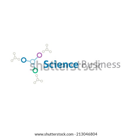 Chemical science business logo template