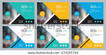 set template design for social media and web  banners background, with use in presentation,brochure,book cover layout,flyers,and flat vector file to easy editable 
