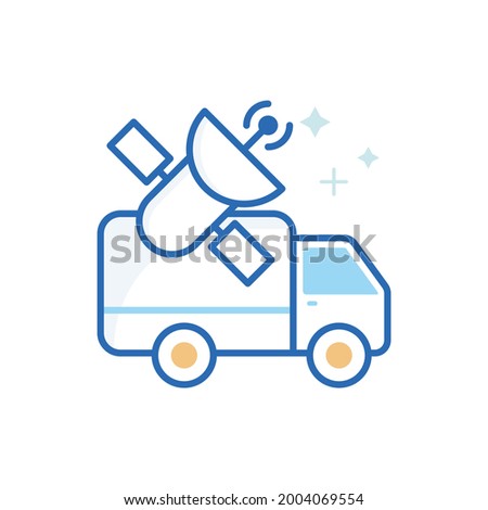 Mobile gps Vector Icon style illustration. EPS 10 File