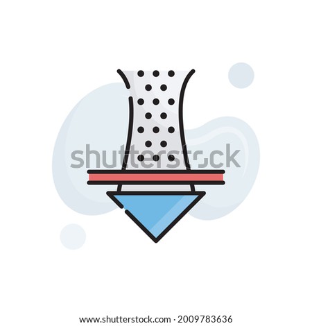 Pure Mood vector outline filled icon style illustration. EPS 10 file symbol