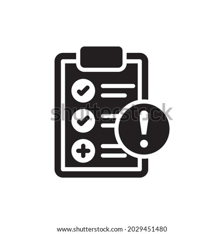 Pass fail vector solid icon style illustration. EPS 10 file