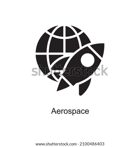 Aerospace vector Solid Icon Design illustration. Internet of Things Symbol on White background EPS 10 File