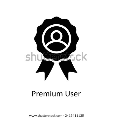 premium user vector  Solid  Icon  Design illustration. Business And Management Symbol on White background EPS 10 File