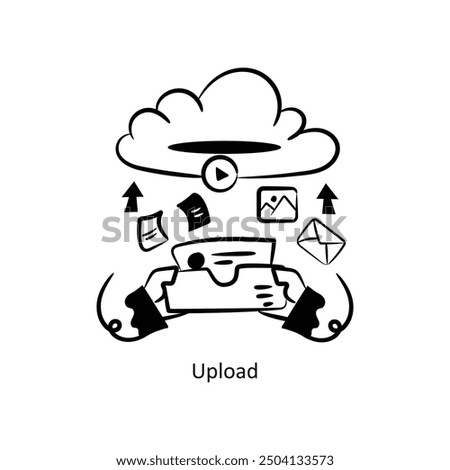  vector outline style Design Vector Stock illustration. Upload