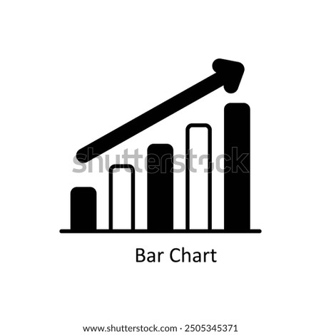 Bar chart vector filled outline Icon Design illustration. Graphic Design Symbol on White background EPS 10 File