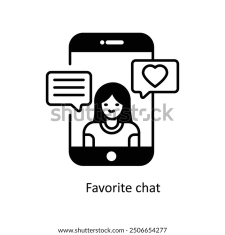 Favorite vector  solid Icon Design illustration. Smart Home and Technology Symbol on White background EPS 10 File