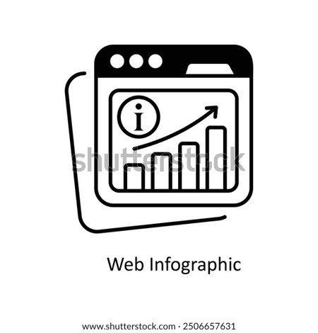 Web Info graphic vector  solid Icon Design illustration. Smart Home and Technology Symbol on White background EPS 10 File