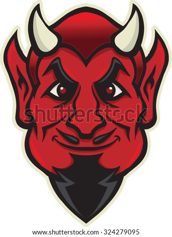 Devils Face Stock Vector Illustration 324279095 : Shutterstock