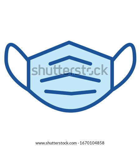Mouth guard, Mask, Medicine Vector Icon Illustration