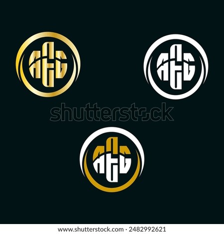 AEG letter logo vector design