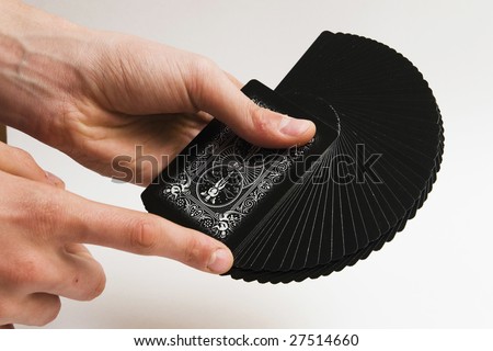 shuffling the deck of cards