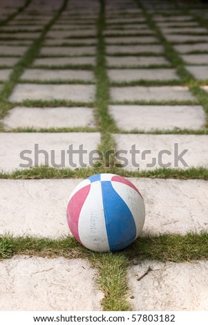 ball on the ground
