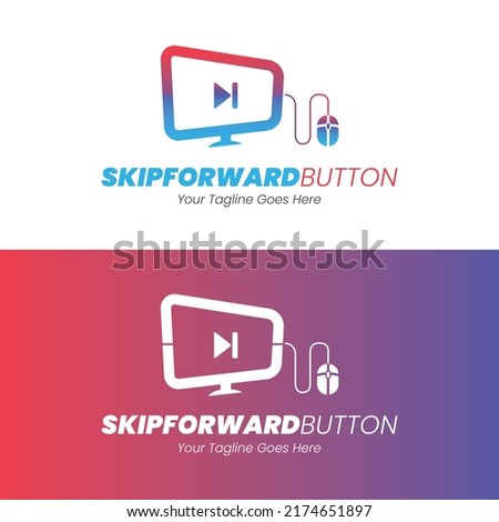 Computer media player Skip forward button logo