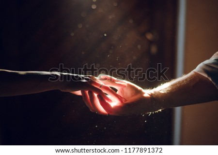 Similar – Image, Stock Photo Rays of hope (2)