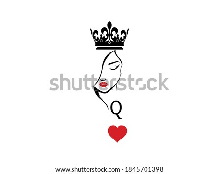 Queen Of Hearts Silhouette At Getdrawings Free Download